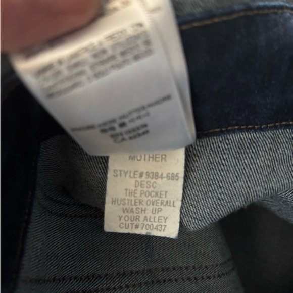 NWOT Mother The Pocket Hustler Denim Overall in Up Your Alley 32 - Picture 9 of 12